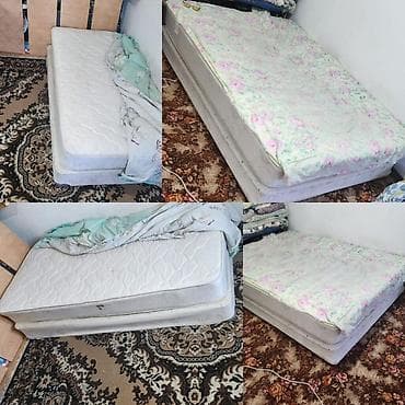 кравать двухспалка: Двуспальная кровать, Б/у, С матрасом, длина - 2 см — 2