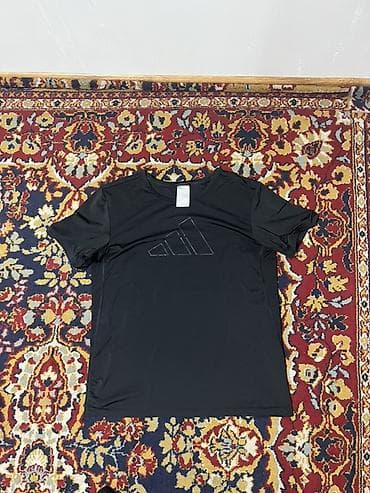 Шорталар: Эркектердин футболкасы, L, Adidas, Жаңы, түсү - Кара — 1