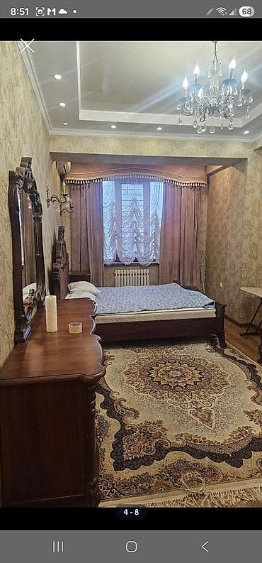 1км квартира: 1 комната, С мебелью полностью — 1