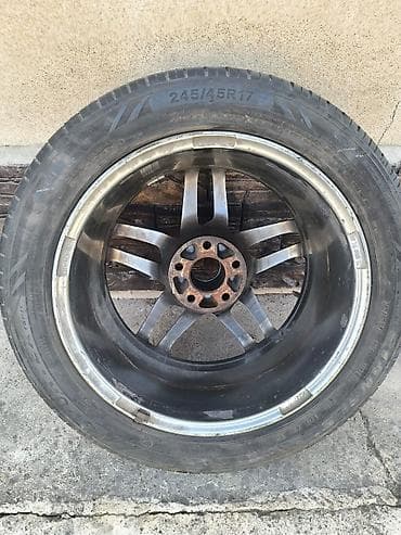 Дөңгөлөктөр монтажда: Дөңгөлөктөр монтажда 245 / 45 / R 17, Колдонулган, Комплект, Куйма, тешиктери - 5 — 1