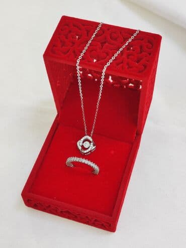 свадебные наборы ручной: Цепочка+ кольцо Италия Серебро 925 пробы Цена за Набор Есть доставка — 6