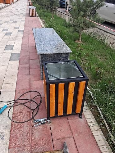 Үй жана бакча үчүн баардык: Уличные кашпо/урны в современном стиле - Конструкция: прочная — 1