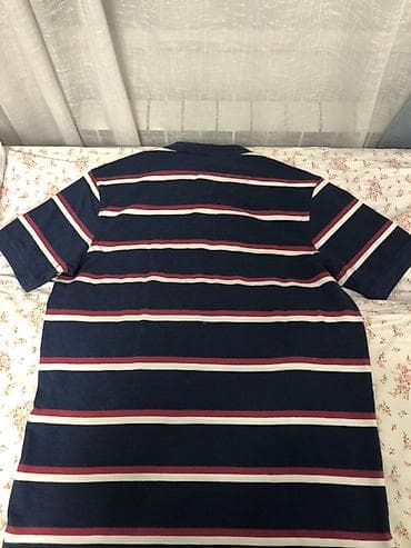 батник polo: Мужское поло в полоску, размер L, новый, но без этикетки - — 2