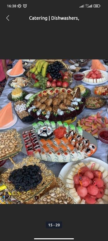 официант неполный рабочий день: Выездные банкеты | Повара, Посудомойки, Организатор-администратор | Аренда столов, Аренда посуды, Фуршетный стол — 6