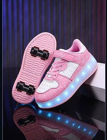 nike react: Детские кроссовки-ролики с подсветкой Для Мальчика и Девочки - 2-в-1 — 3