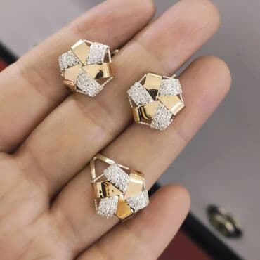 набор пандора: Серебряный Комплект напыление золотом пробы 925 Напыление золотом — 5