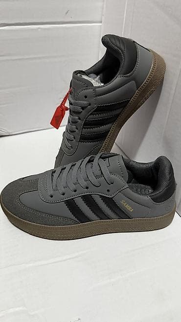 Кроссовки Adidas Samba • цвет: серый • размеры: 36 - 40 Подходят для