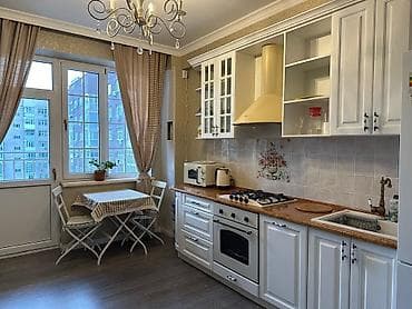 Квартиры: 2 комнаты, 70 м², Асанбай мкр Элитка, 7 этаж, Евроремонт — 1