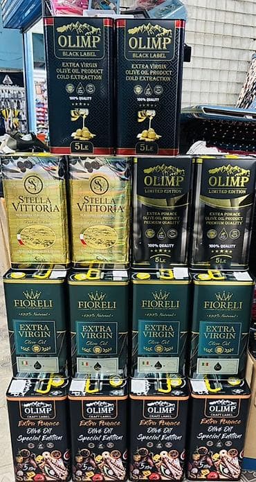 Оливковое масло в жестяных канистрах 5 л. БЕСПЛАТНО ДОСТАВКА ПО