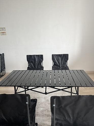 куплю стол со стульями: Складной туристический комплект: стол + стулья - Стол: прямоугольный — 4