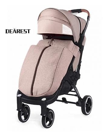 Детская прогулочная коляска Dearest Plus на серебряной или чёрной