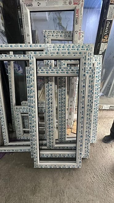 пластикалык окна: Даяр пластик терезеле, Терезе түрү: Стандарттык, Орнотуусуз, Бөлүп төлөө жок — 1