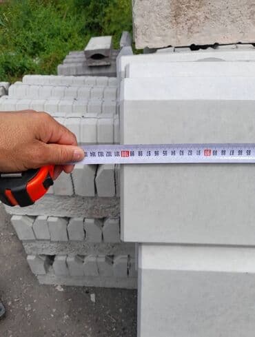 носилки строительные: Дорожный бордюр, Прессованный, Бетонный, Новый — 8