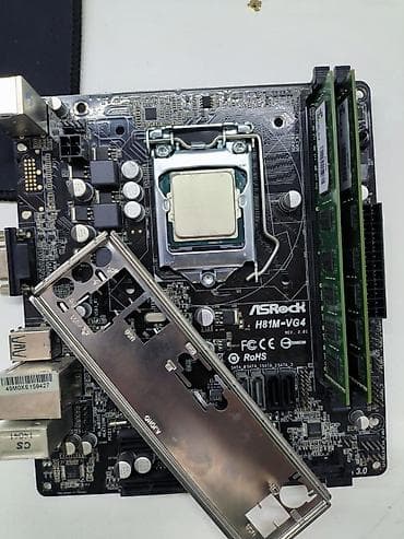 компьтер бу: Материнская плата для ПК, Б/у, ASRock, LGA1150, Micro-ATX — 1