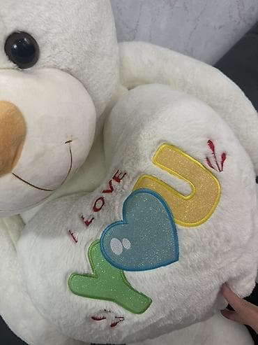 одежда для бокса: Большой плюшевый мишка с сердцем “I LOVE YOU” - Цвет — 3