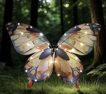 Летающая светодиодная бабочка — крупный радиоуправляемый орнитоптер