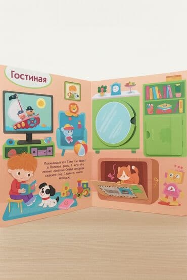 CD, DVD диски: Детская развивающая книжка «Мой дом» — «книжка с окошками». - Формат — 2