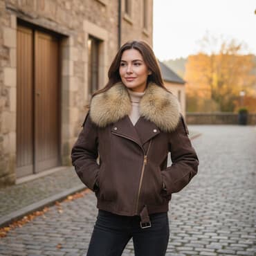 Пуховик, Короткая модель, Китай, С мехом, M at lalafo.kg Пуховик, Короткая модель, Китай, С мехом, M