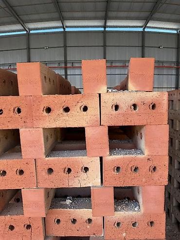 жби колец: Пустотелый, дырчатый, Жженый кирпич, Полублок, 250×120×90 — 6