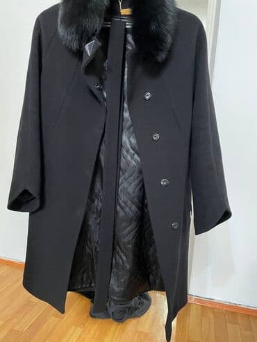 дешево дубленка: Пальто размер 44 Натуральный кашемир и мех писец (Натуральный) — 3