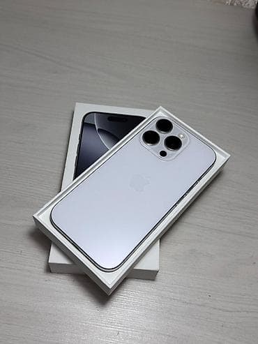 IPhone 15 Pro, 256 ГБ, White Titanium, Коробка, 99 %