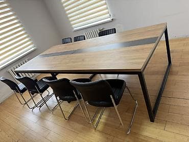 Офис столдору: Переговорный/конференц‑стол в современном стиле loft. Описание: - — 1