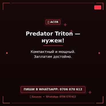 predator: Ищем ноутбук Acer Predator Triton. - Нужен компактный и мощный — 1