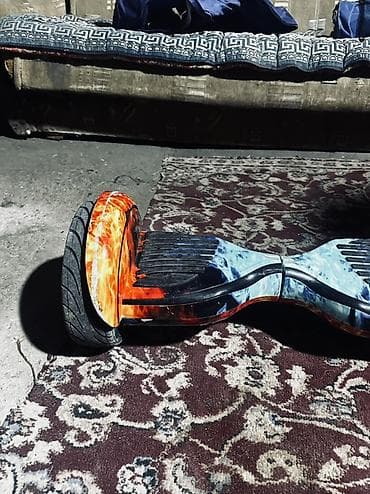 гитара акустика: Гироскутер с ярким принтом «огонь‑лед» - Диаметр колес: 6,5 дюйма — 3