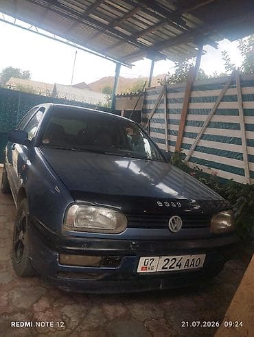 авто элек: Volkswagen Golf: 1993 г., 1.6 л, Кол менен иштөөчү, Бензин, Хетчбек — 1