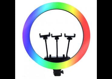 освещение для фото: 🟢 кольцевая rgb лампа mj-18 (45см) с пультом бишкек кольцевая селфи — 2