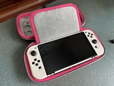Техника и электроника: Новый чехол и стекло для Nintendo Switch, oled. Чехол качественный — 1
