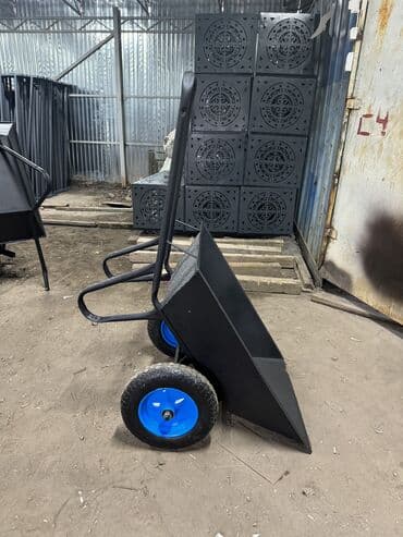 садовый измельчитель: Садово-строительная тачка и тележка, Стальная, Двухколесная, Новый — 8