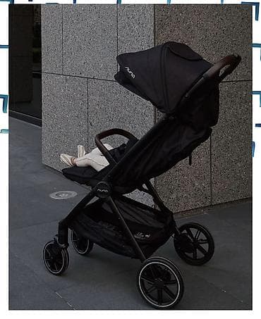 foo foo: Коляска, цвет - Черный, Б/у — 1