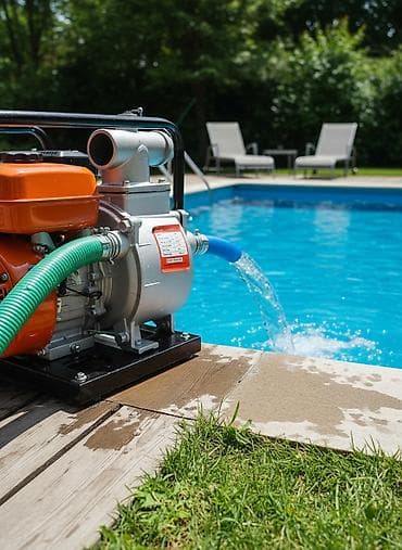 Мотопомпа LIDI WP40 для перекачки воды, оснащенная двигателем