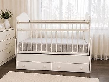 комод для вещей: Манеж-кровать, Б/у, С комодом, ЛДСП — 4