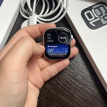 17 pro maks: Часы Apple Watch Series 10, 42 мм, серебристый цвет, с тёмно-синим — 4