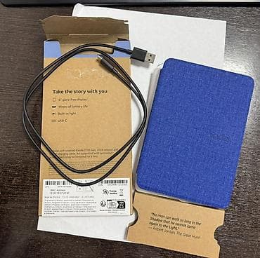 e book: Электронная книга, Amazon, Б/у, 6" - 7", Wi-Fi, цвет - Черный — 3