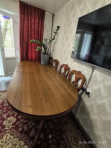 foldable table: Стол для зала, Б/у, Складная, Овальная — 3