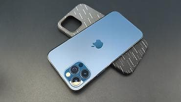 aifon: IPhone 12 Pro, Б/у, 128 ГБ, Синий, Защитное стекло, Чехол, 79 % — 1