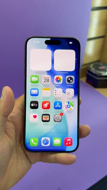 купить айфон 15 про макс бишкек: IPhone 15 Pro, Колдонулган, 256 ГБ, 87 % — 7