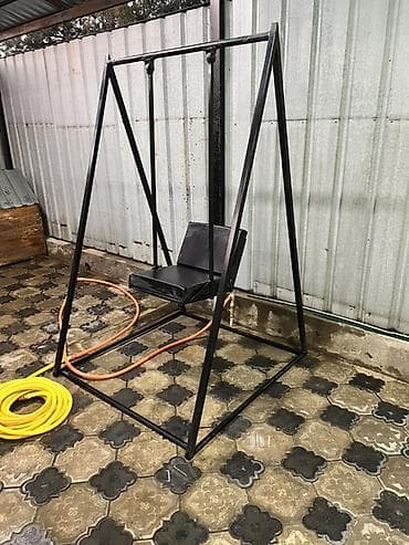 качеля скамейка: Садовые качели Металл, Со спинкой, Без крыши — 3