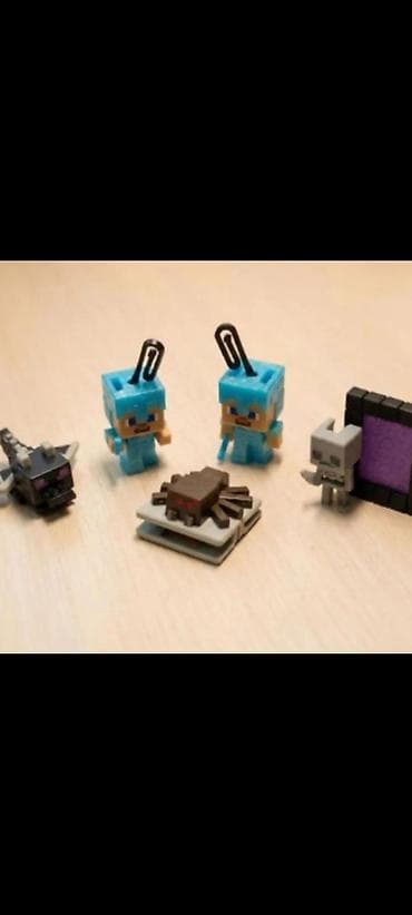 купить игрушки из игры в кальмара: Набор мини-фигурок по мотивам Minecraft. Состав: - 2 фигурки — 1