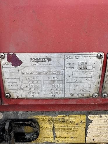 авто телега: Прицеп, Schmitz Cargobull, Шторный, от 12 т — 4