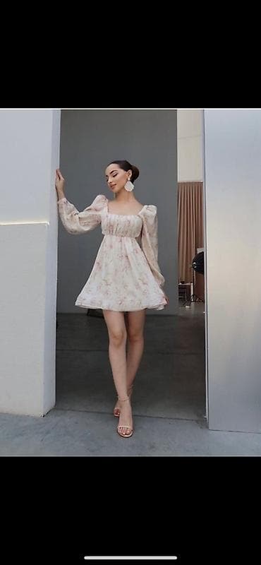 s: Повседневное платье, Китай, Лето, Короткая модель, S, M, L — 4