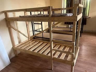 bunk bed: Двухъярусная деревянная кровать - Материал: массив дерева — 6