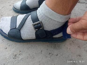 босаножки: Мужские сандалии, 43, Б/у, цвет - Синий, Самовывоз — 9