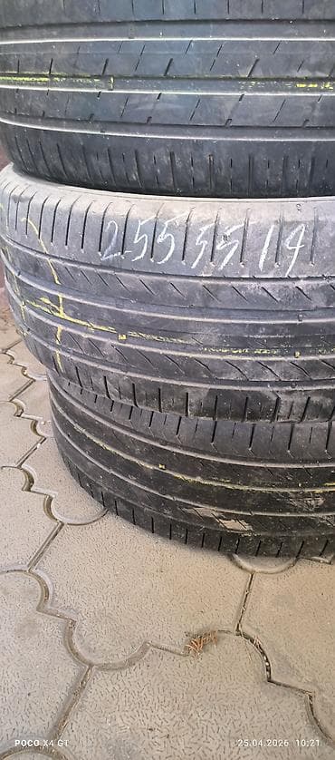 континенталь: Шины 255 / 55 / R 19, Лето, Б/у, Пара, Легковые, Германия, Continental — 1