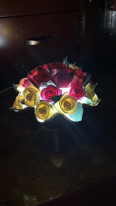 mini projector: Светильник-букет «Розы» - Декоративный настольный светильник в виде — 4