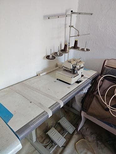 Оверлочные машинки: Промышленное швейное оборудование для ателье/цеха: 1) Прямострочная — 3