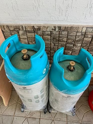 Все для дома и сада: Композитные газовые баллоны proBallon (голубые крышки/серый корпус), с — 1